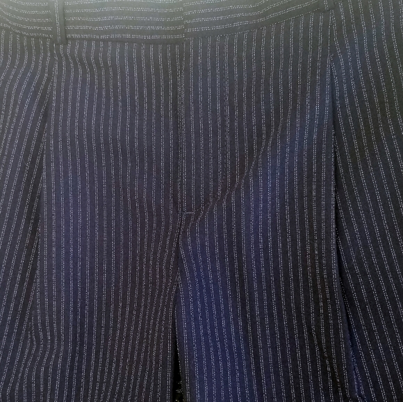 Banana Republic Front Pleat Navy Pinstripe Walking Shorts sz 10 EUC - Picture 3 of 7